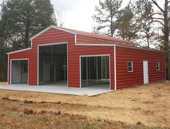 Vertical Roof Style Metal Barns – Seneca Barn Building for ...