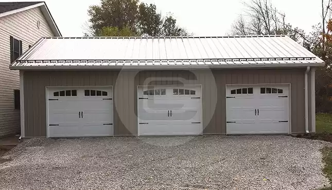 30'x40' Side Entry Metal Garage