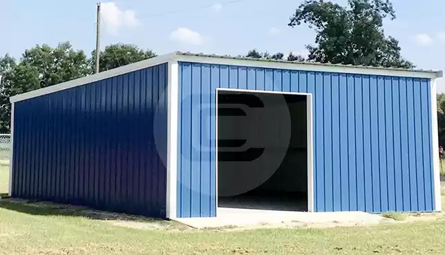 24'x25' Single Slop Metal Workshop