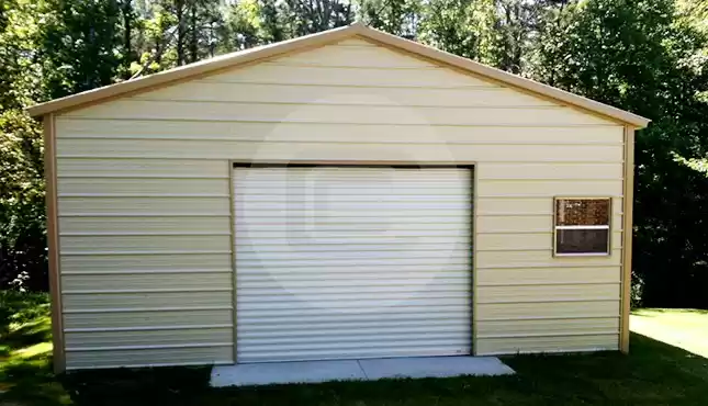 24'x26' Two Car Steel Garage