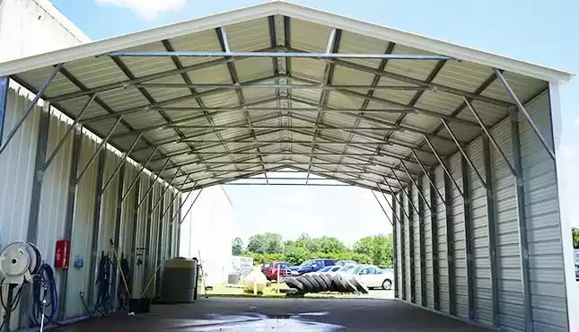 30'x40' Vertical Roof Steel Carport