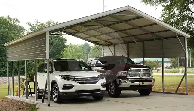 22'x26' Two Car Metal Carport