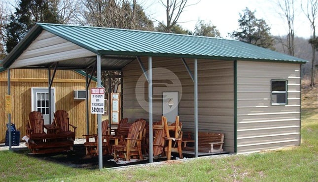 18x31x9 Utility Carport