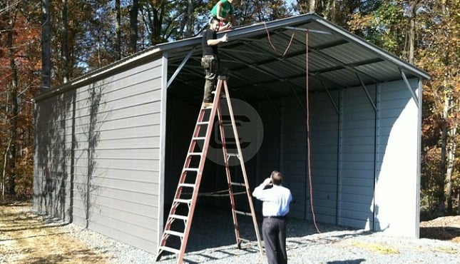 22x41 Vertical RV Carport
