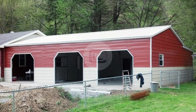 24x36x10 Side Entry Garage-2