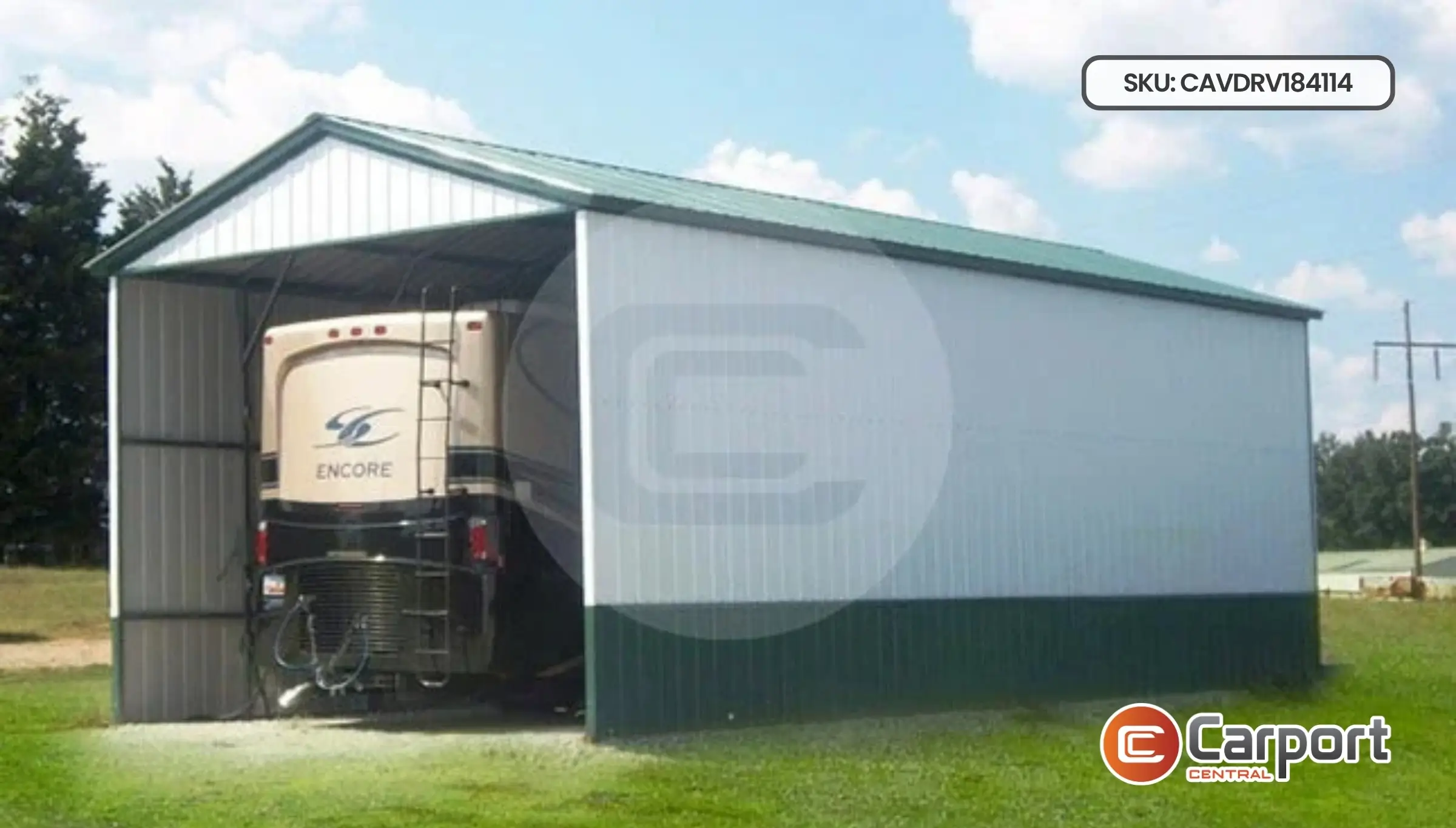 18'x40' All Vertical RV Cover