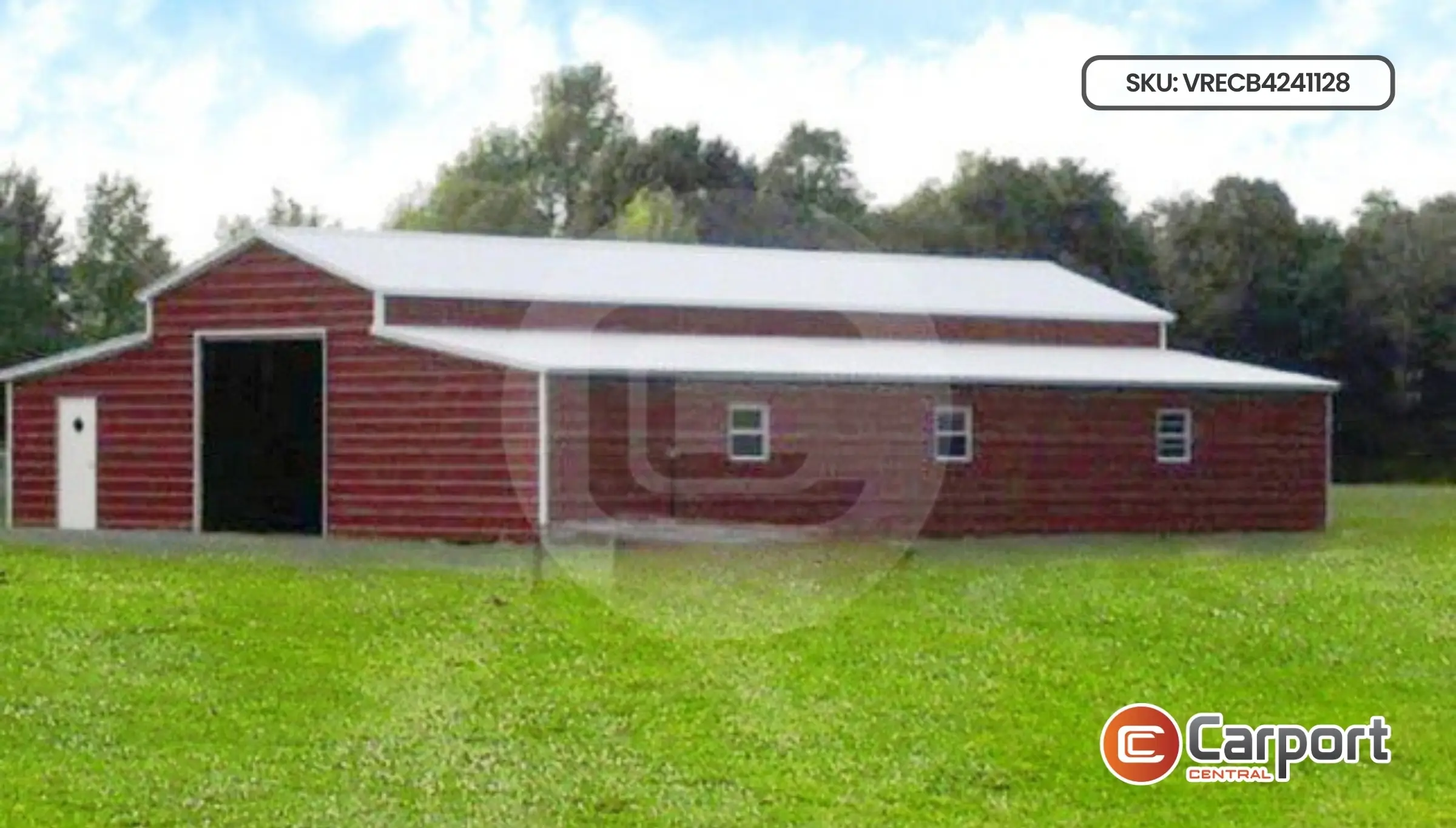 18'x40' Raised Center Barn