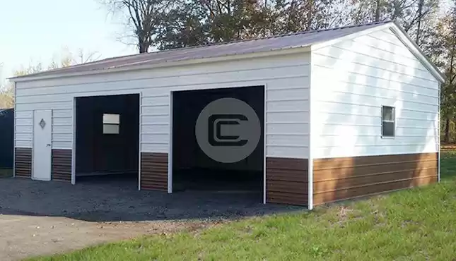 18×26 Vertical Roof Side Entry Garage