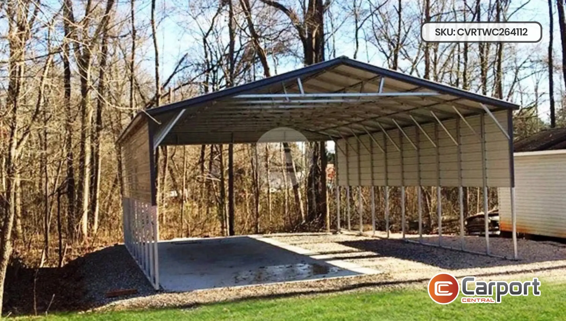 26'x40' Three Car Carport