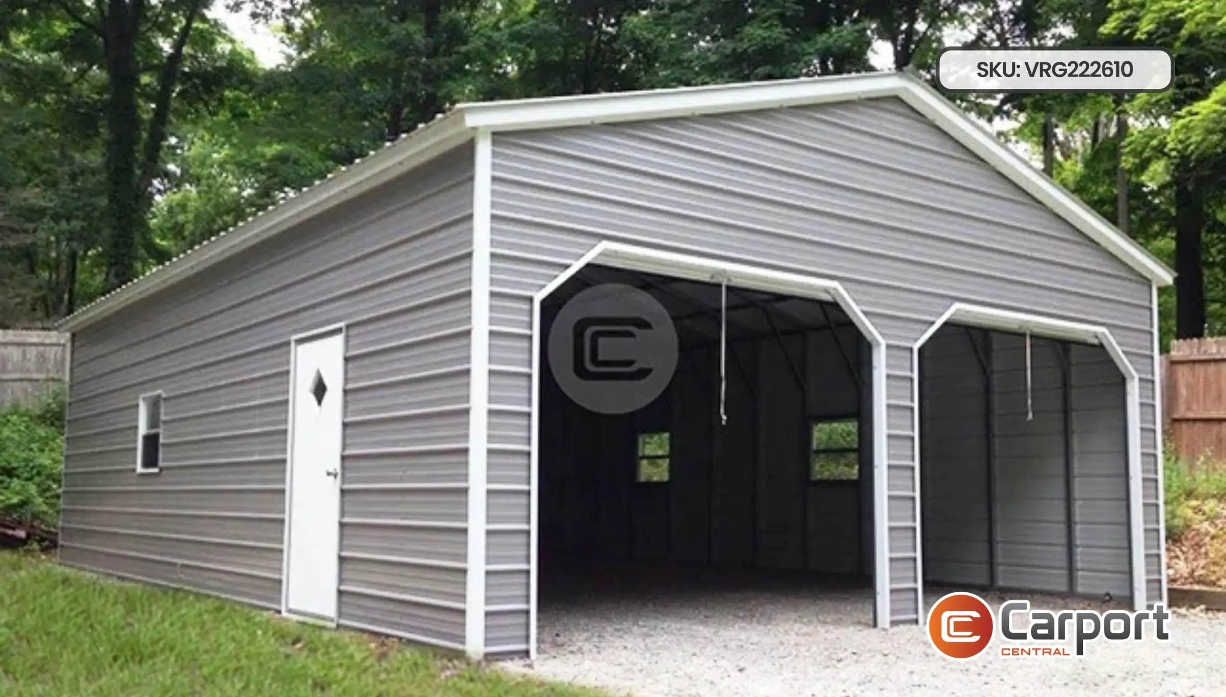 22'x26' Vertical Roof Garage