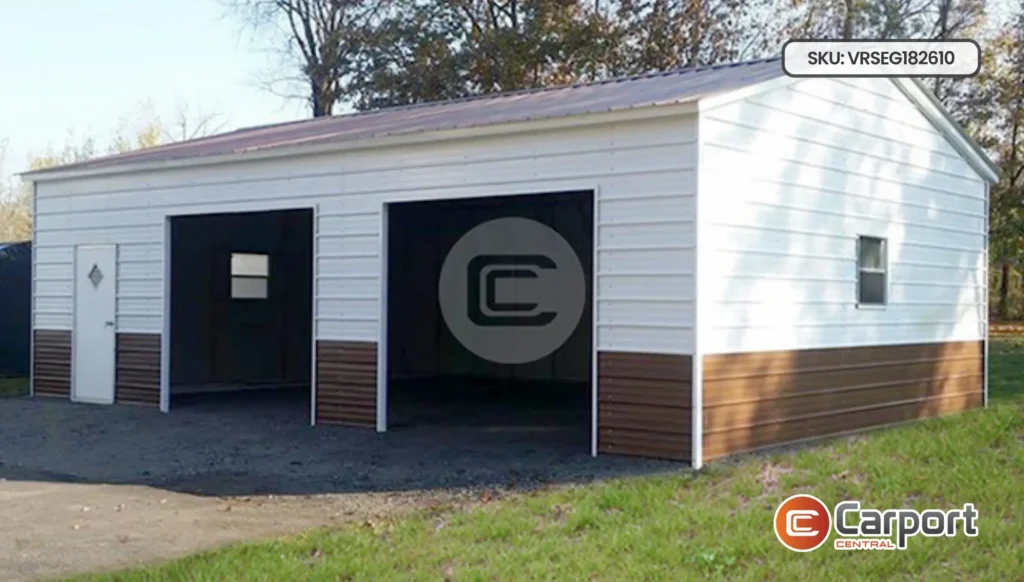 18’x26′ Vertical Roof Side Entry Garage