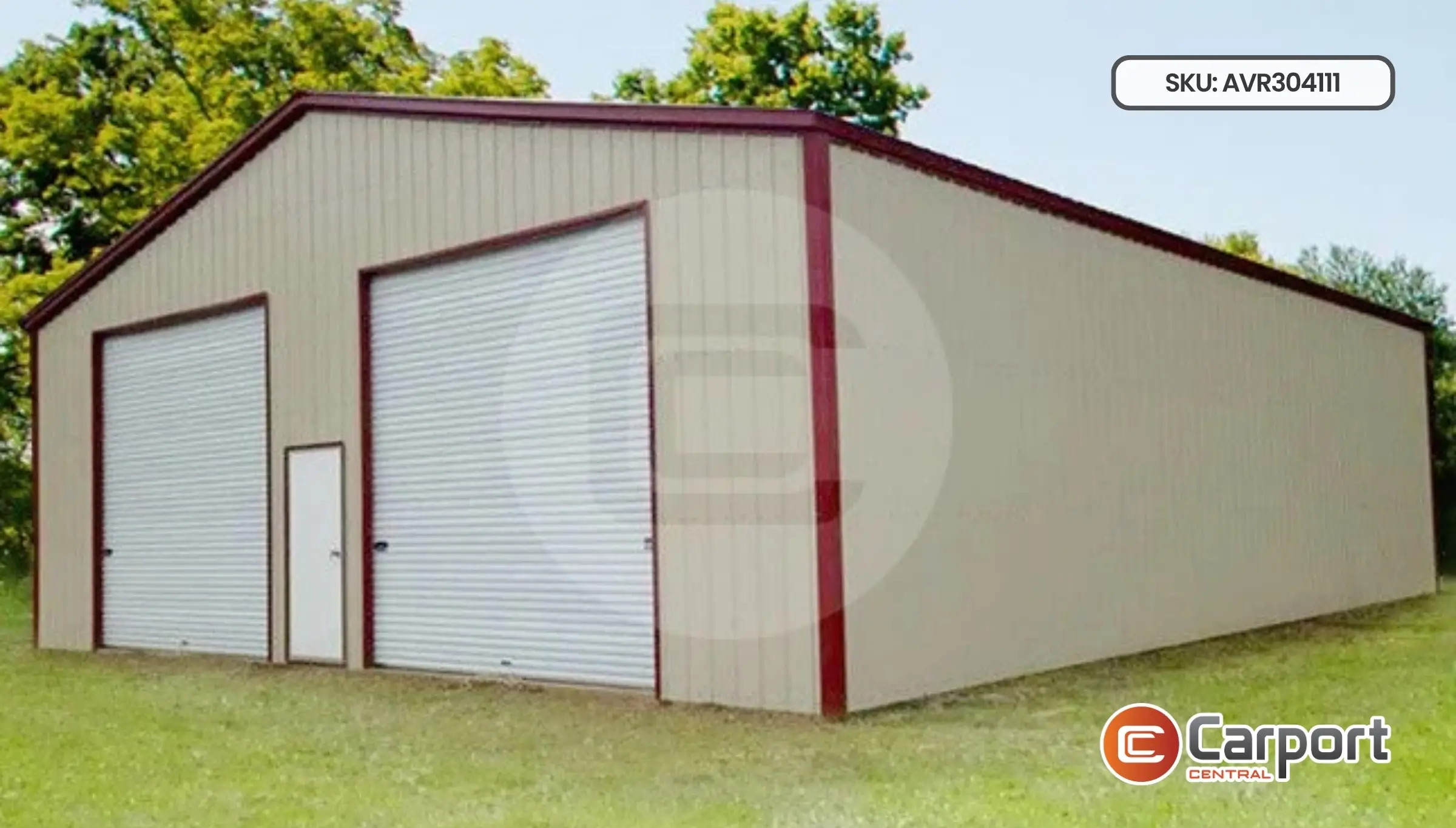 30'x40' All Vertical Workshop Garage