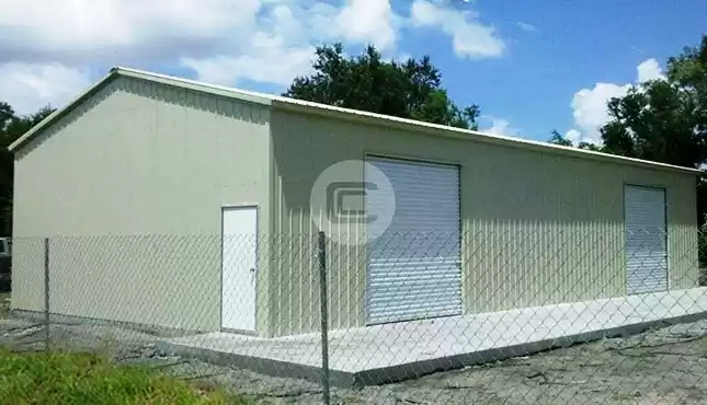 24'x40' All Vertical Workshop Building