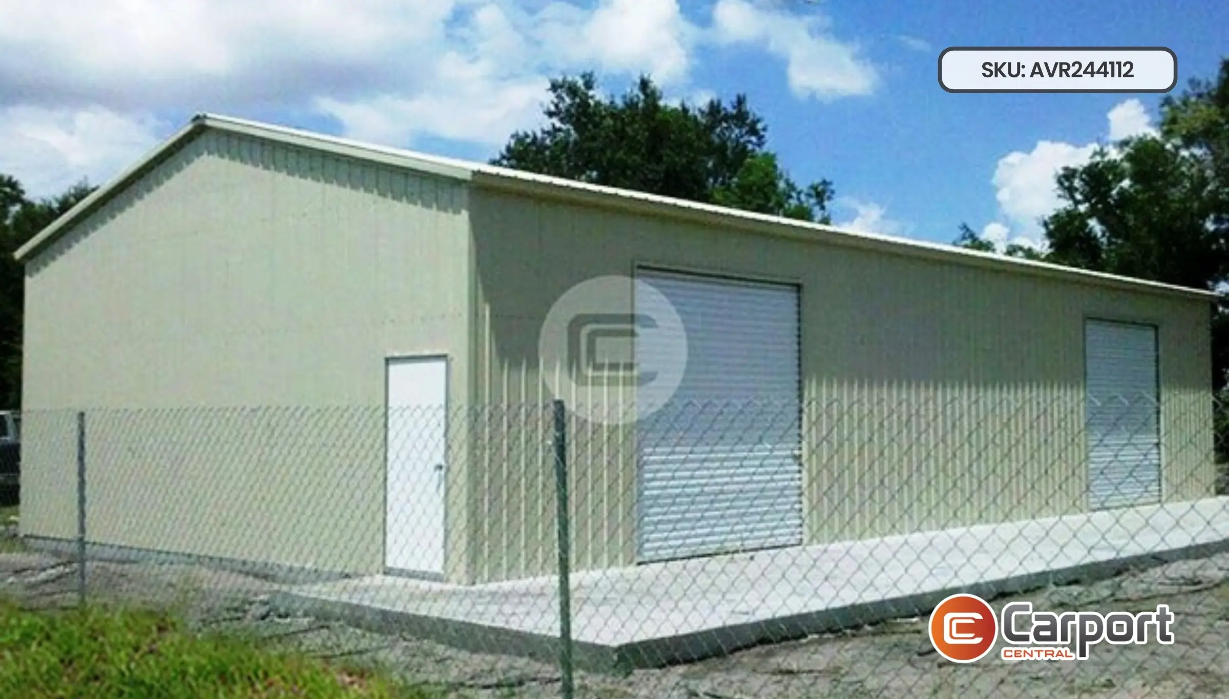24'x40' All Vertical Workshop Building