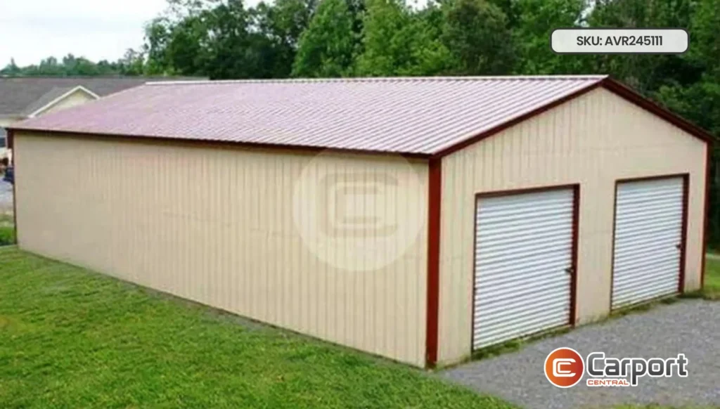 24'x50' Steel Workshop Building