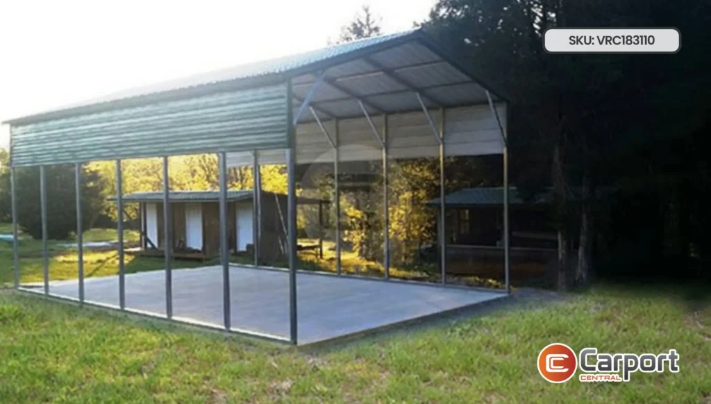 18'x30' Carport - Two Car Outdoor Shed