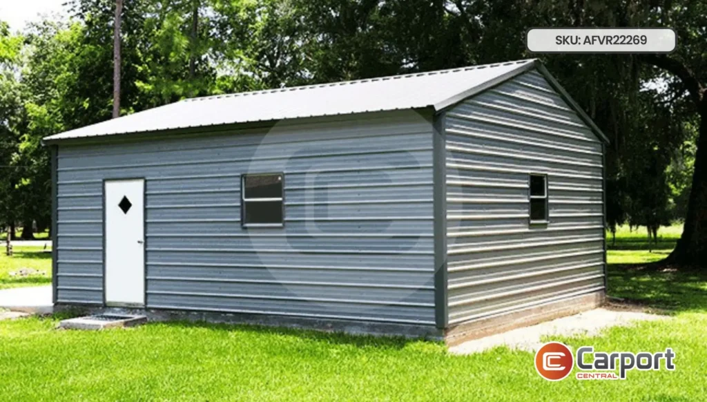 22'x25' Vertical Roof Garage