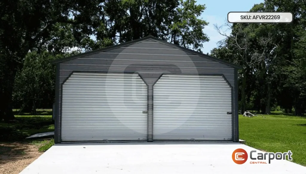 22'x25' Vertical Roof Garage