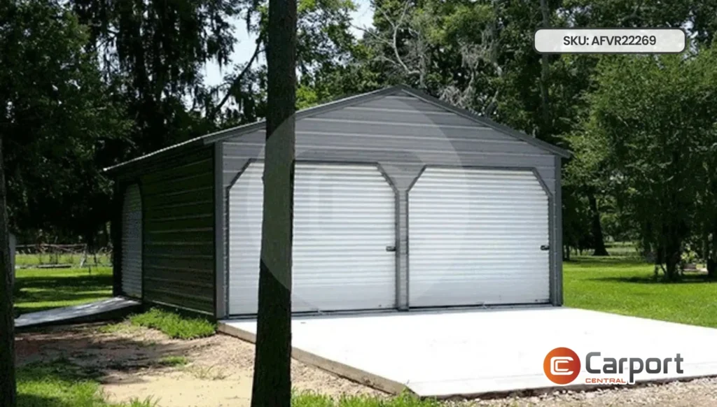 22'x25' Vertical Roof Garage