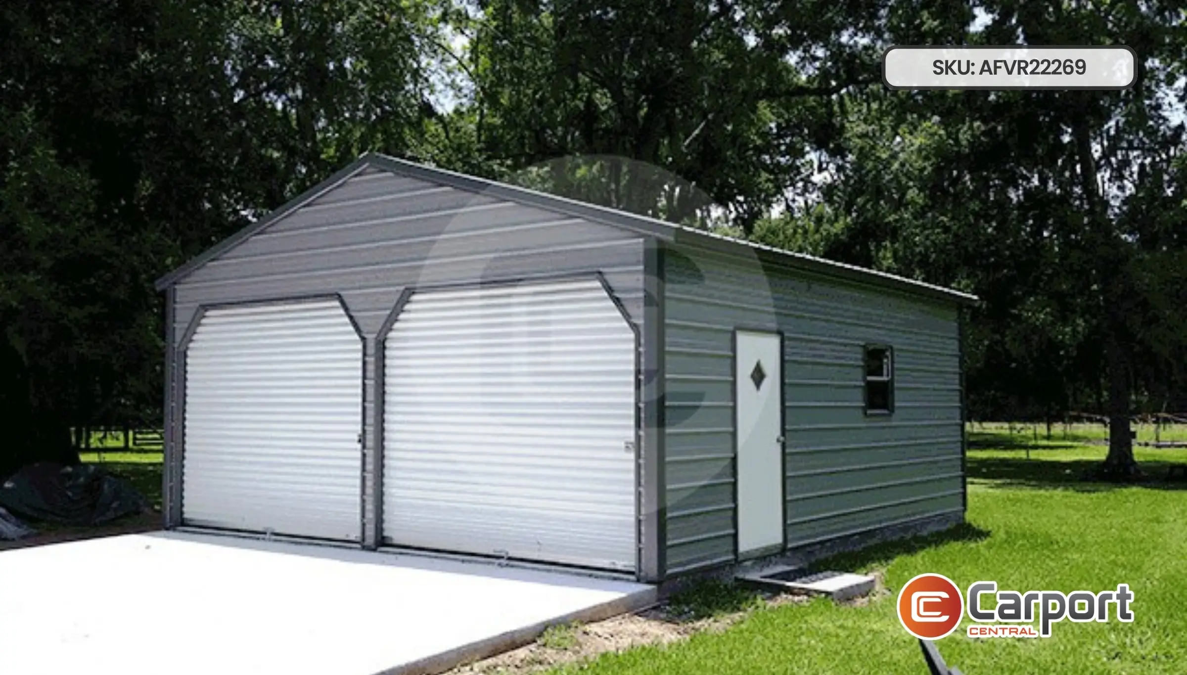 22'x25' Vertical Roof Garage