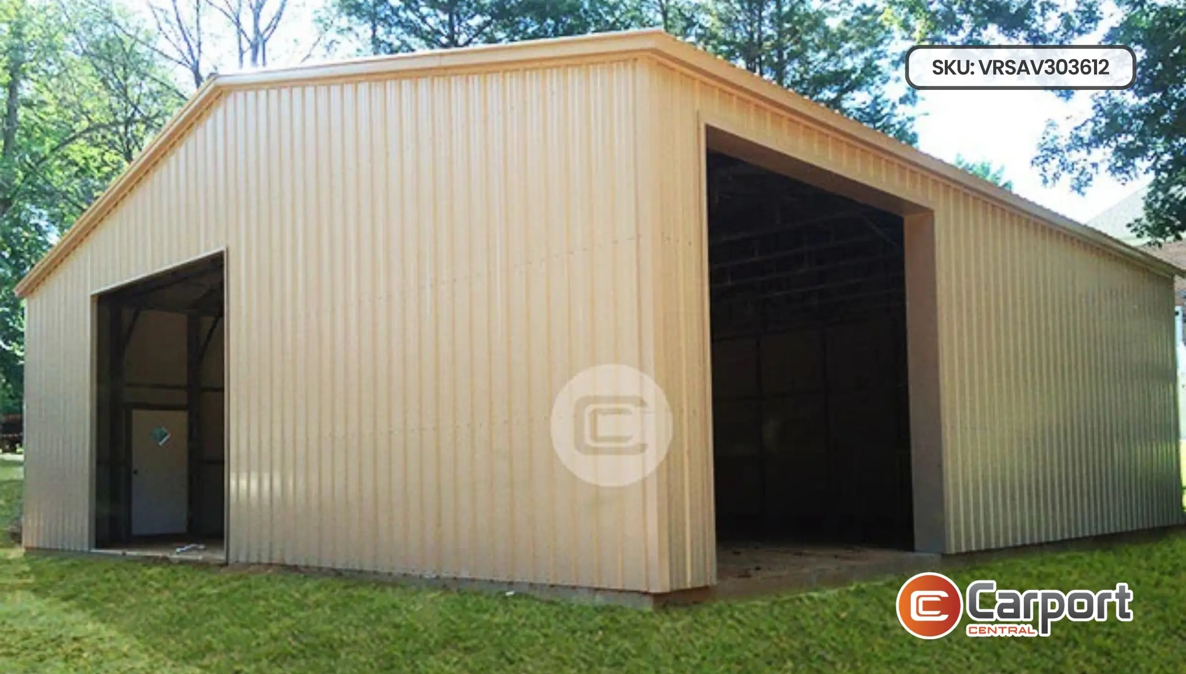 30'x36' Metal Workshop Building