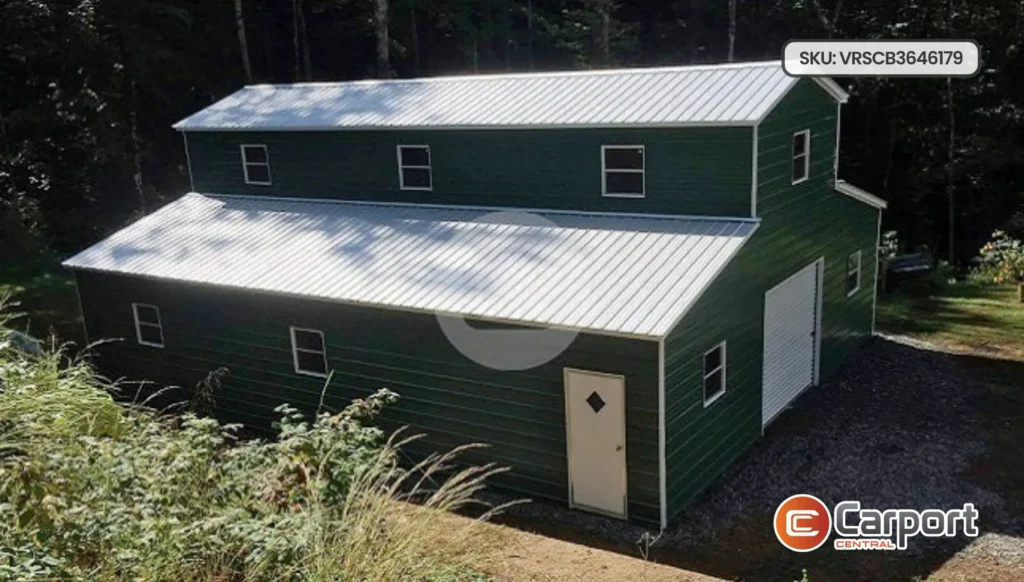 36’x46′ Raised Center Aisle Metal Barn