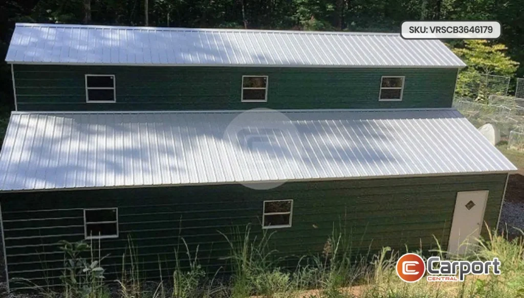 36’x46′ Raised Center Aisle Metal Barn