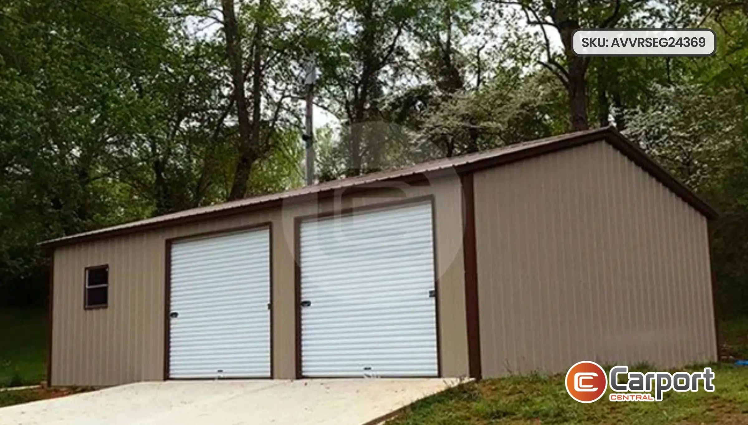 24'x36' Prefab Side Entry Garage