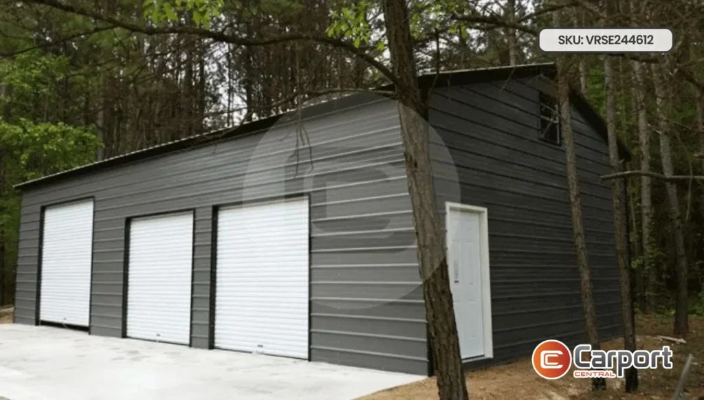 24'x45' Triple Wide Side Entry Garage