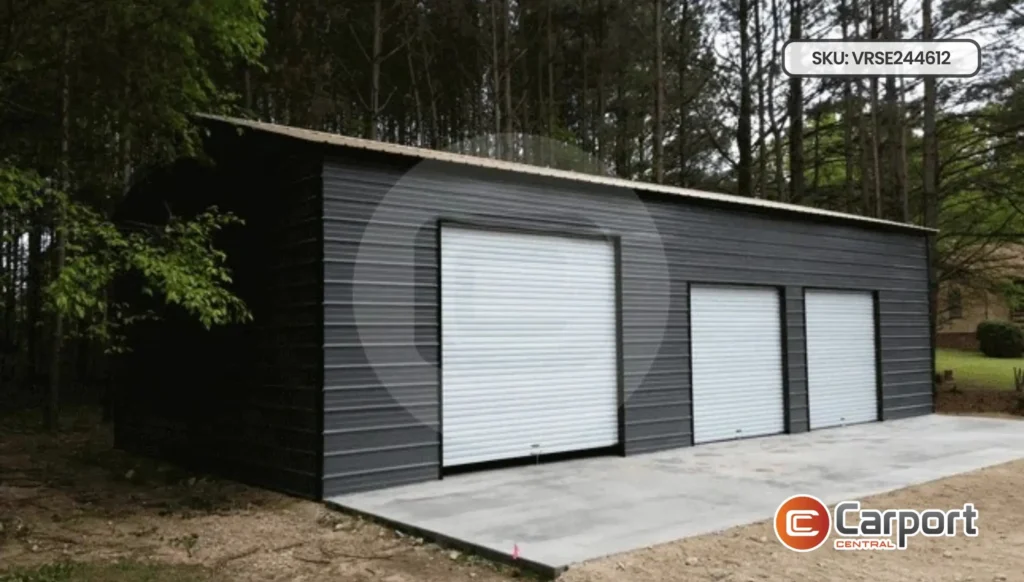 24'x45' Triple Wide Side Entry Garage