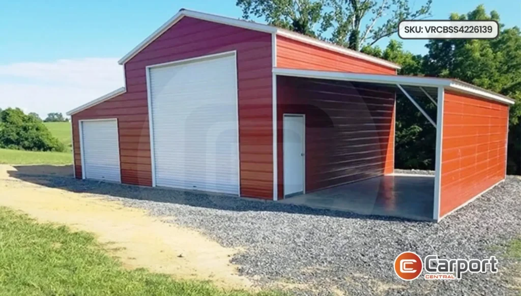 42’x26′ Raised Center Aisle Barn