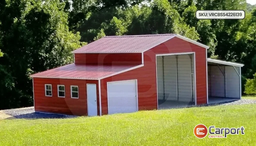 42’x26′ Raised Center Aisle Barn
