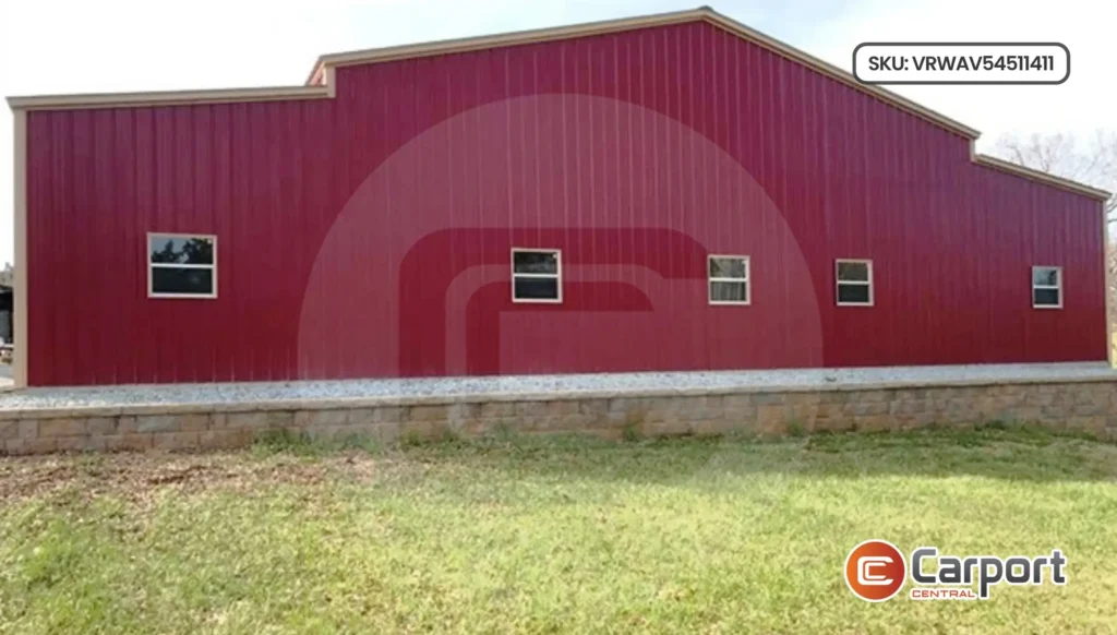 54’x50′ Triple Wide Workshop with Lean-to