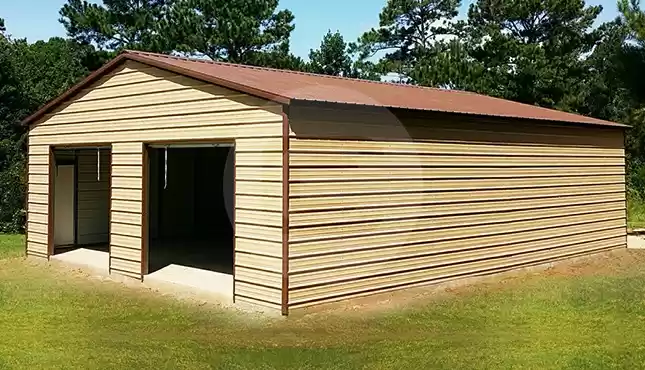 24'x40' Two Car Steel Garage