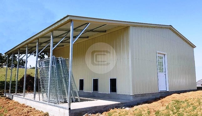 Garage with Dog Kennel