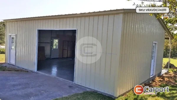 24’x30′ Garage with Dog Kennel