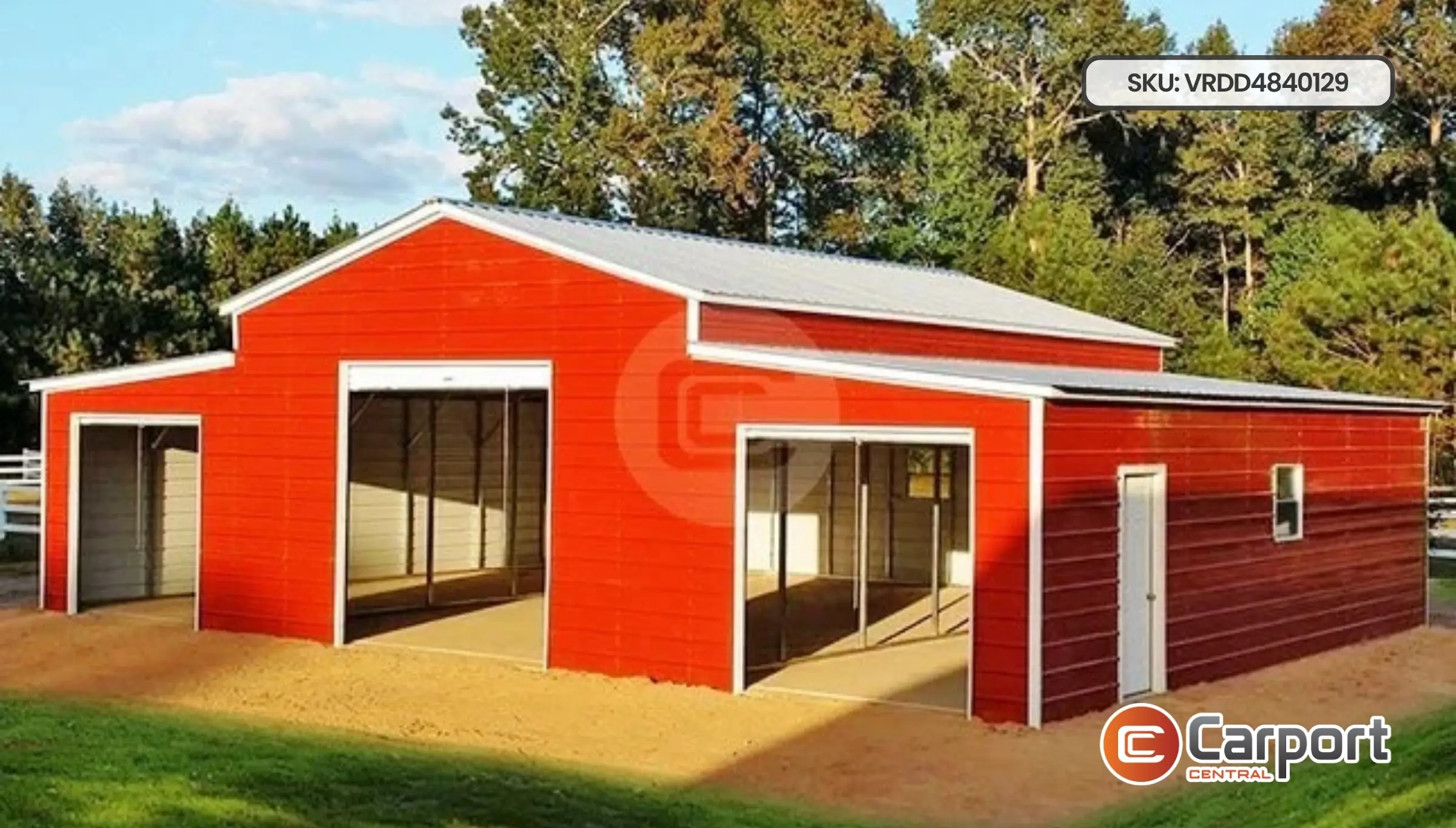 48'x40' Drop Down Style Barn