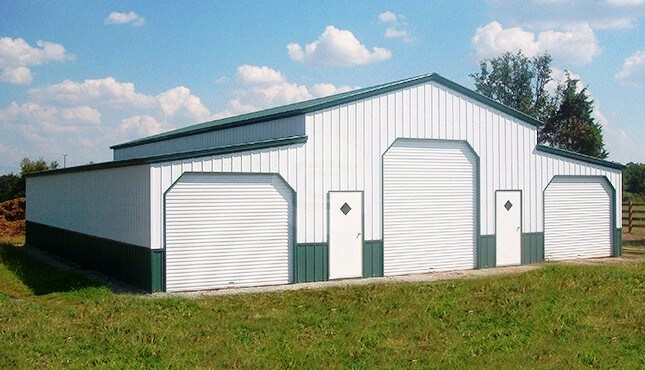 46x41x12 Commercial Barn Garage Large Carport Central