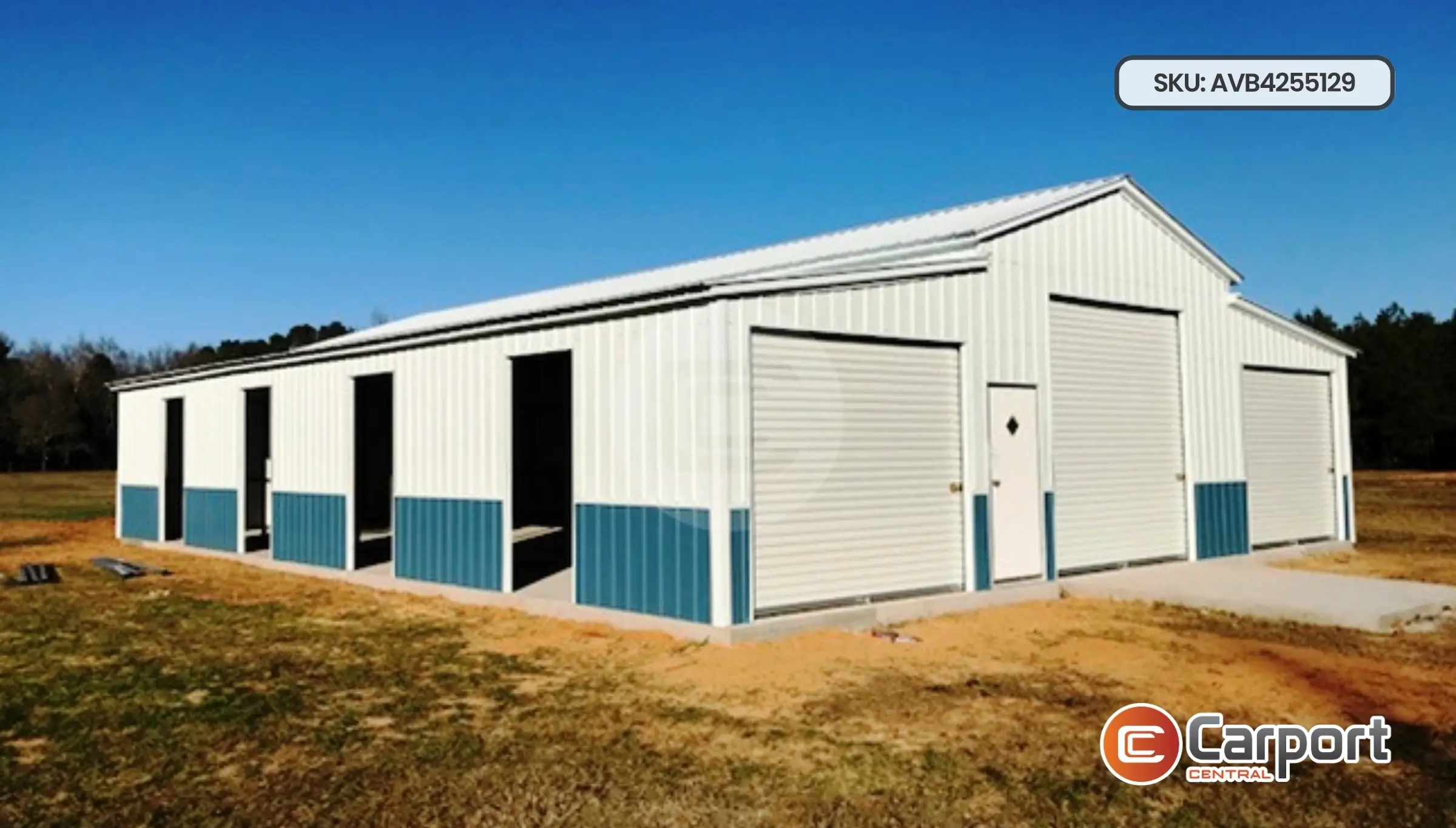 42'x55' Enclosed Farm Barn