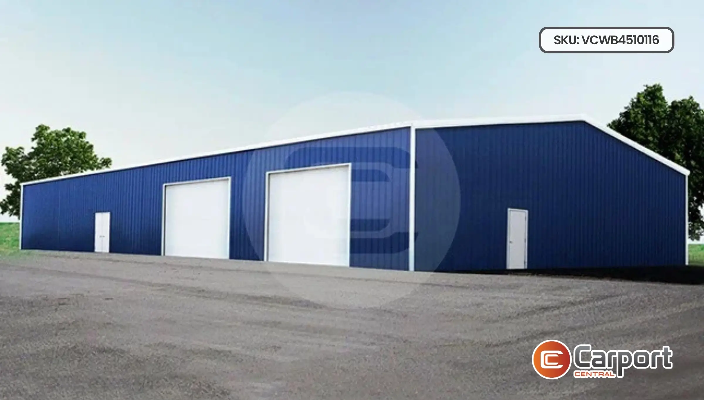 45'x100' Vertical Roof Commercial Workshop Building