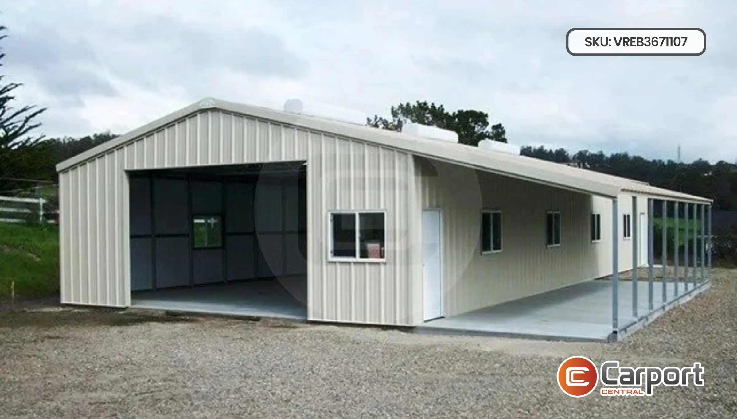 36'x70' Building with Lean-to