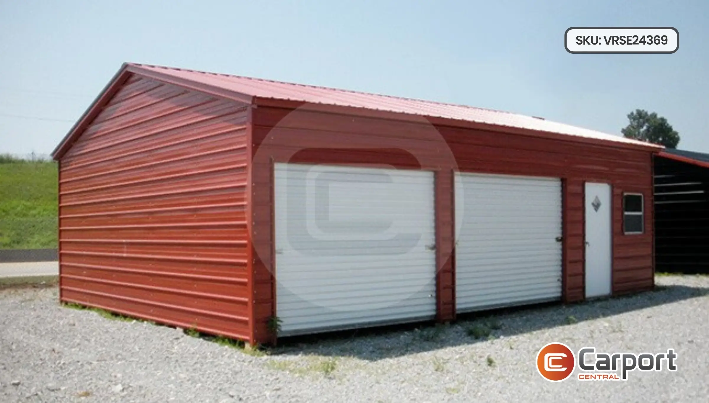 24'x36' Side Load Metal Garage