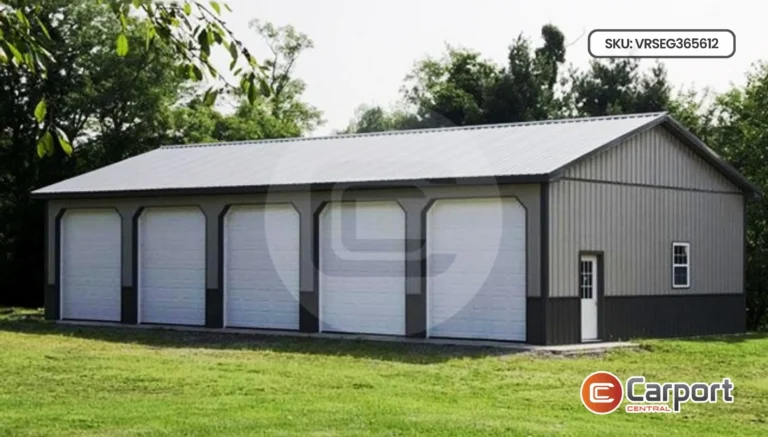 36’x56′ Enclosed Side Entry Garage