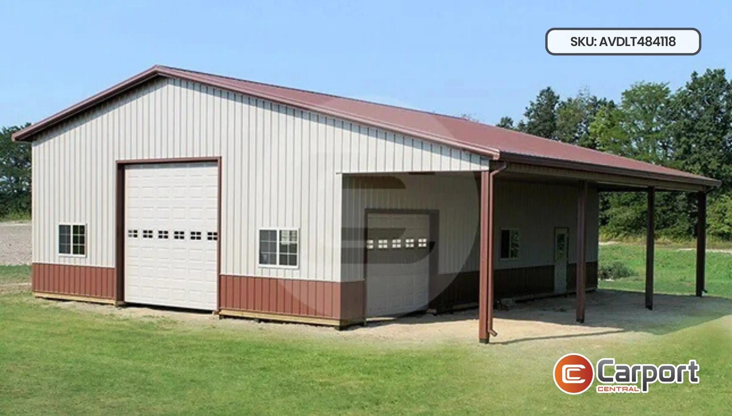 48'x40' Lean-to Garage