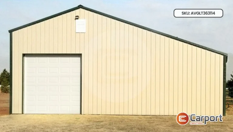 36’x30′ Garage with Lean-To