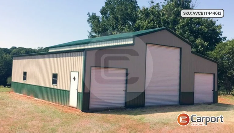 44’x46′ Two-Tone Metal Barn
