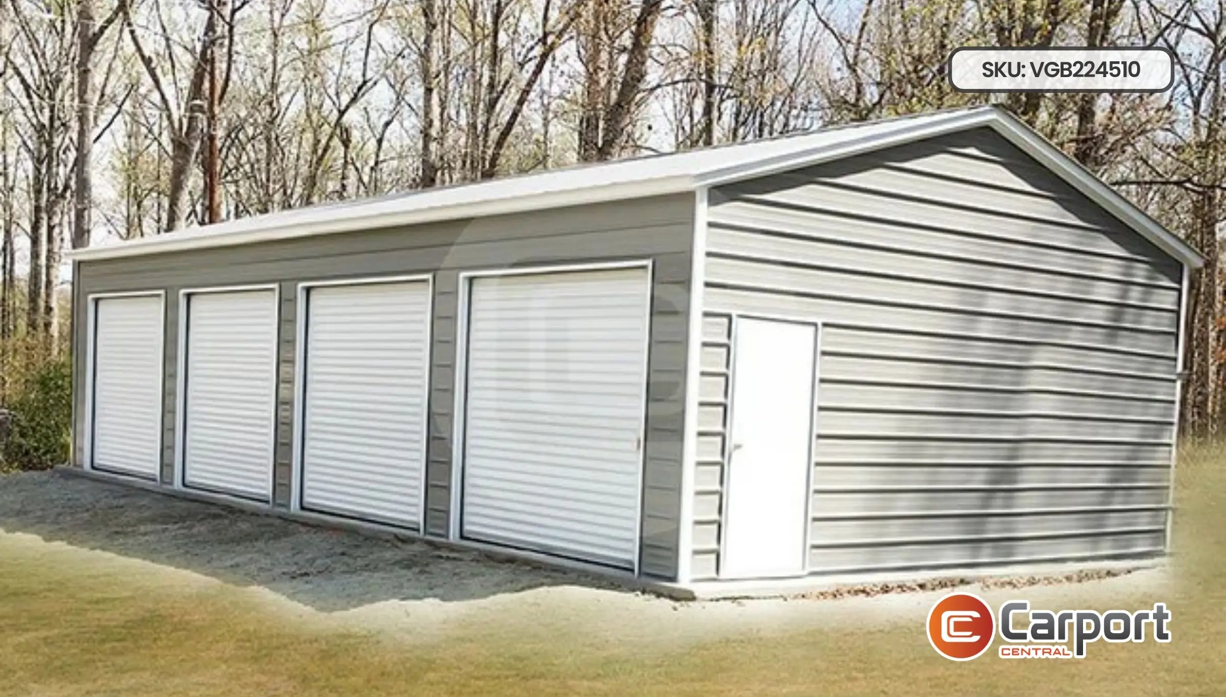 22'x45' Four Car Garage Building