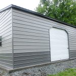 30x40 two tone metal garage