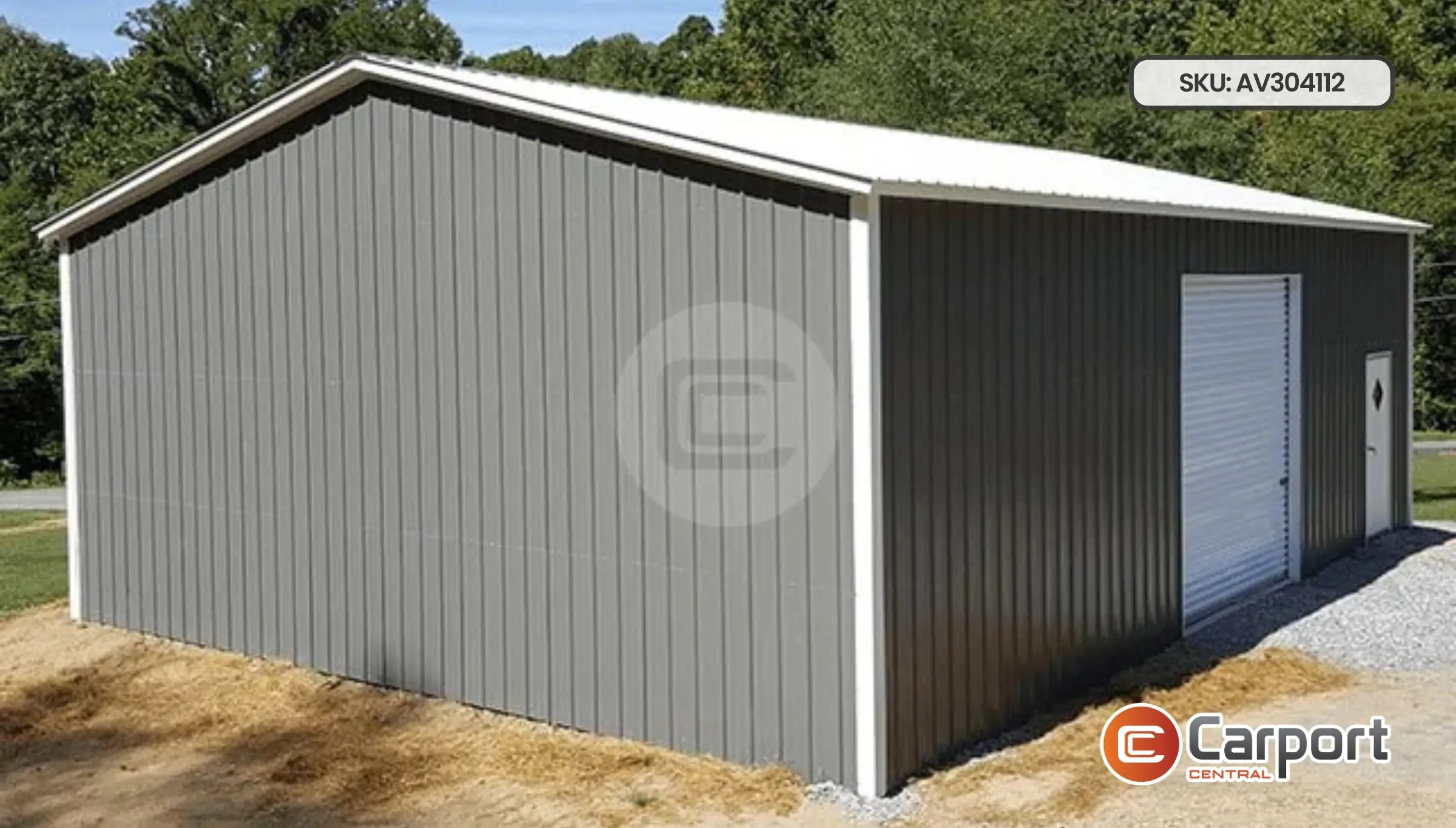 30'x40' Metal Shop with Side Entry