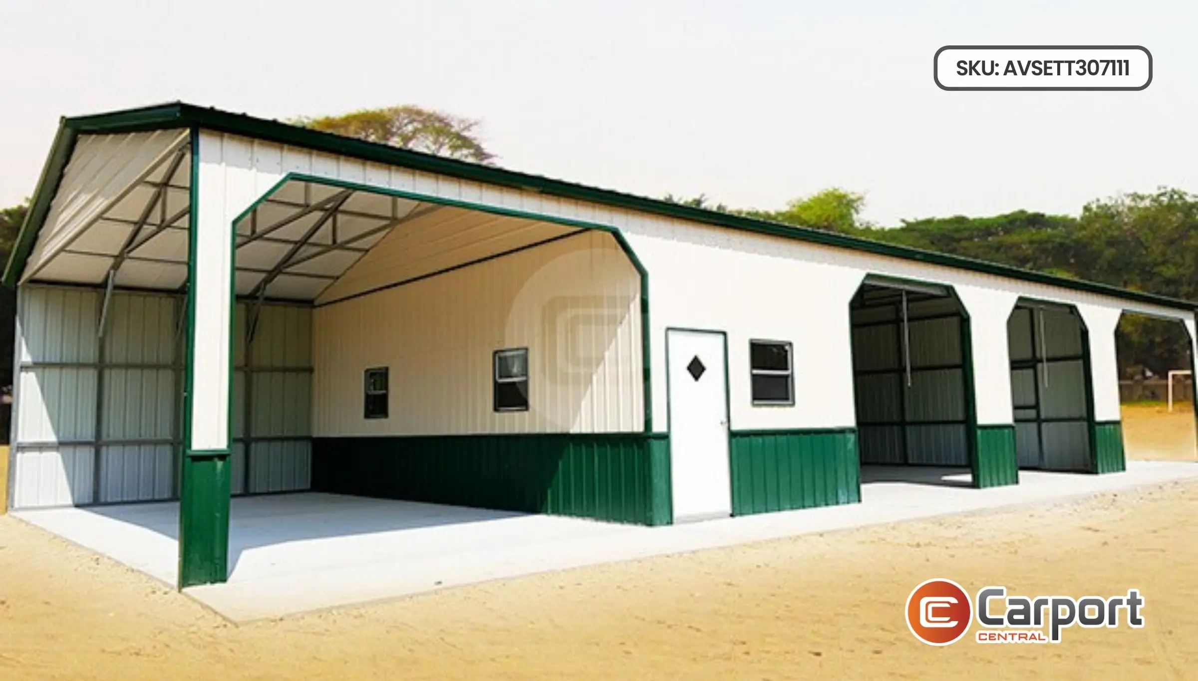 30'x70' Custom Side Entry Metal Building